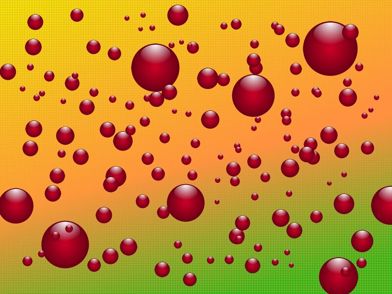 Red Spheres on Gradient