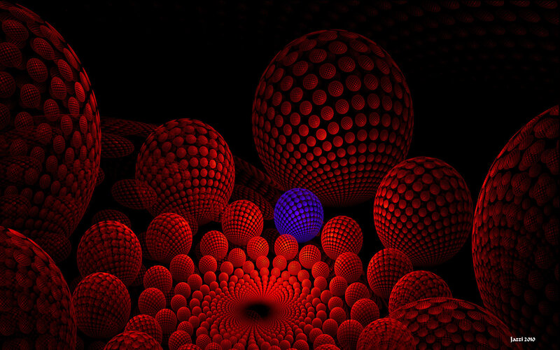 Red Spheres with One Blue