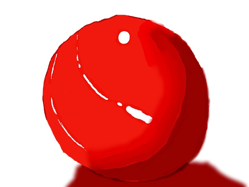 Red Spherical Object