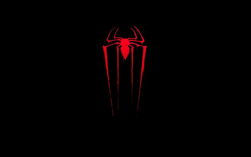 Red Spider Emblem — Black, Dramatic, Digital Art