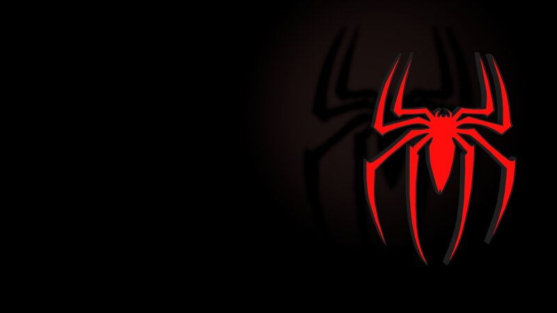 Red Spider Logo — Black, Dark