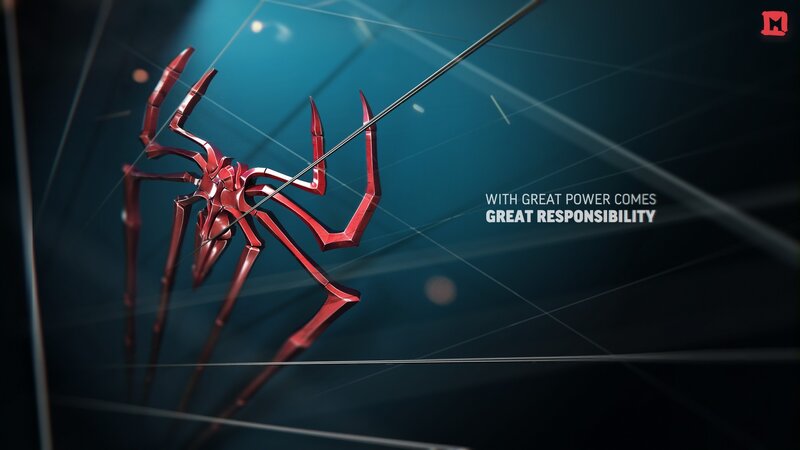 Red Spider Sculpture — Dramatic