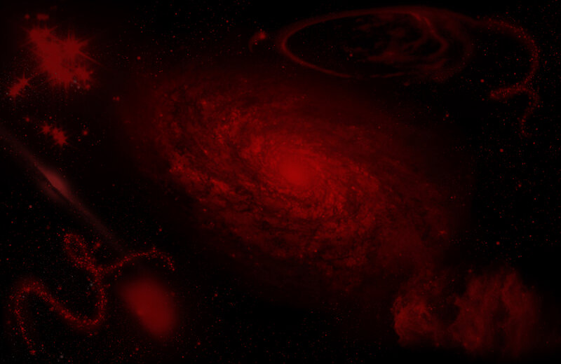 Red Spiral Galaxy