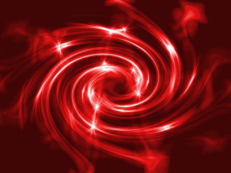 red spiral light effect