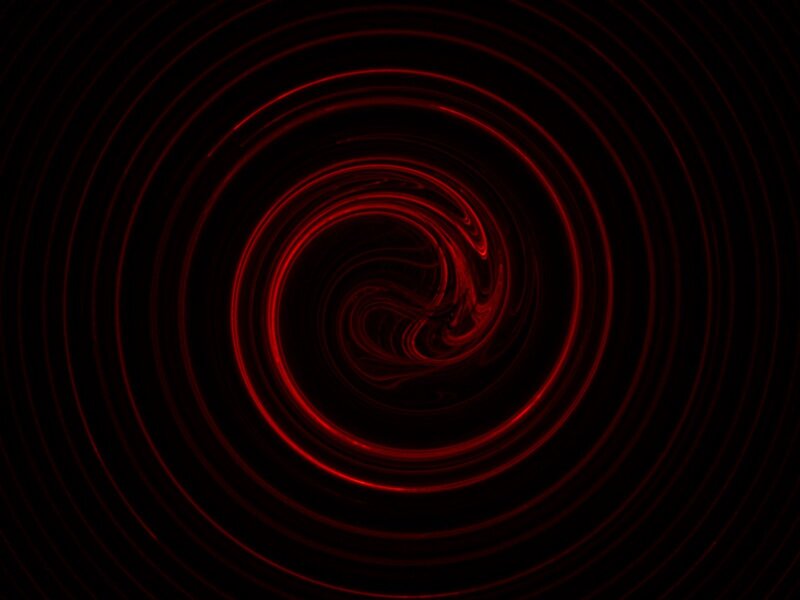 Red spiral light pattern