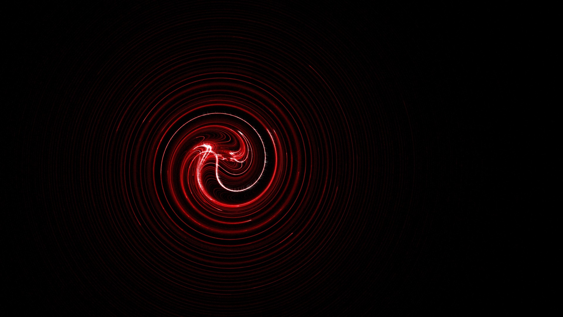 Red spiral light pattern