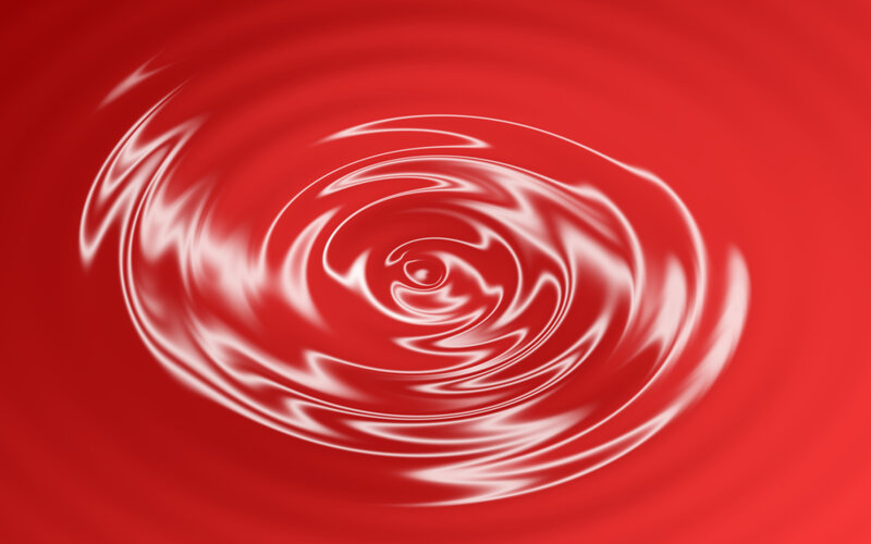 red spiral motion effect