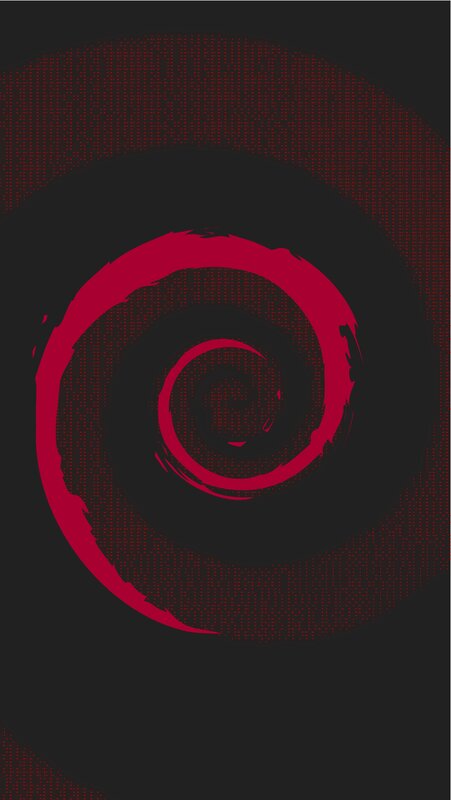 Red Spiral on Black