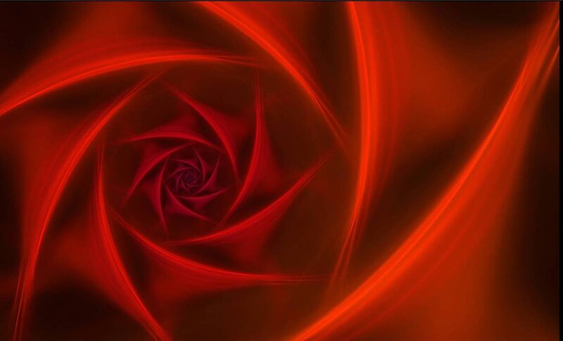 Red Spiral Pattern — Dynamic, Abstract, Light