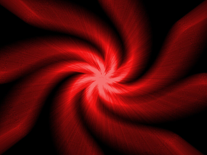 Red Spiral Pattern — Dynamic, Abstract, Rays