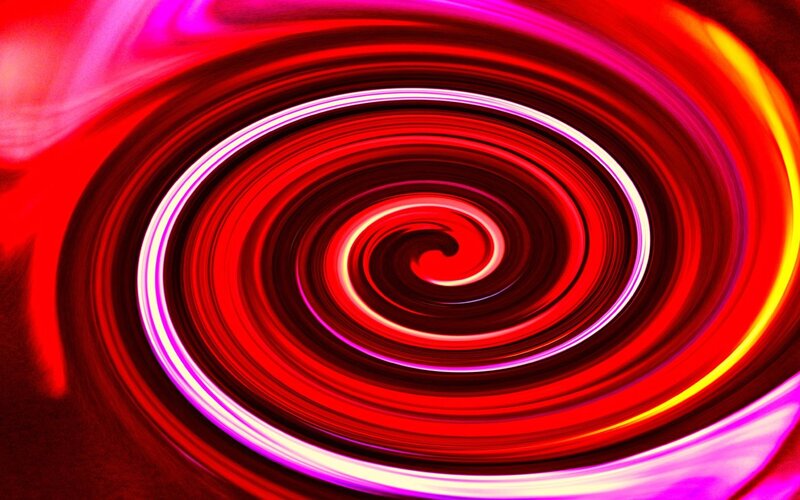 Red Spiral Pattern — Dynamic