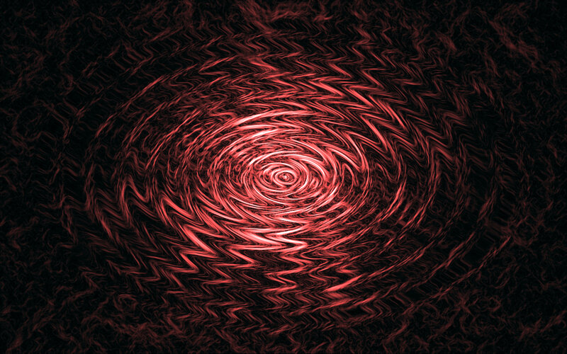Red Spiral Pattern — Hypnotic, Abstract