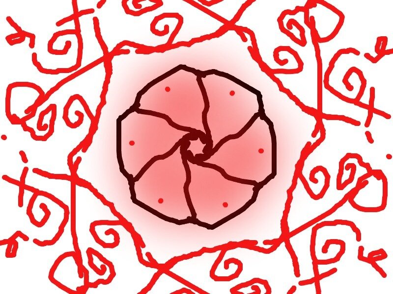 Red Spiral Pattern