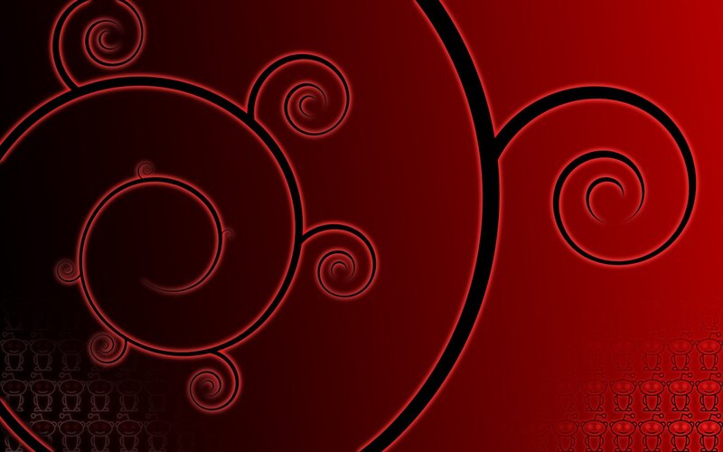 Red Spiral Patterns — Dark