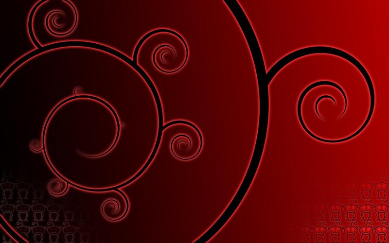 Red Spiral Patterns