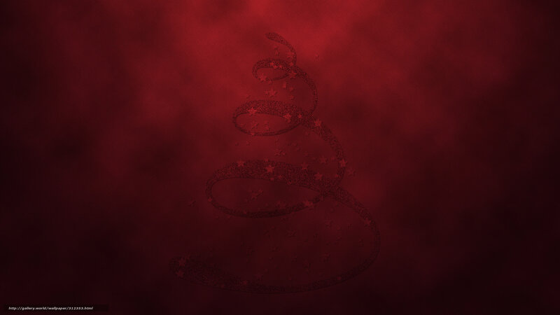 Red spiral star tree