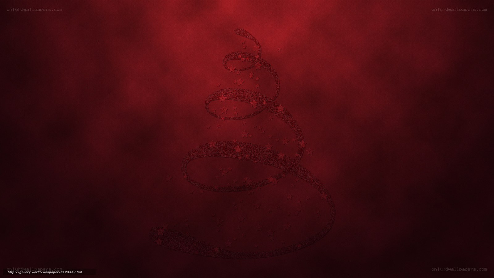 Red spiral star tree