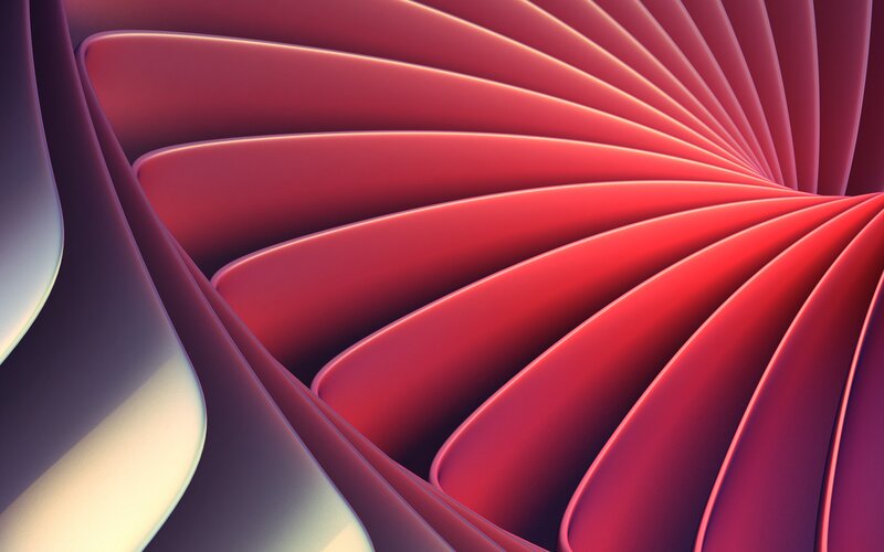 Red Spiral Structure — Abstract