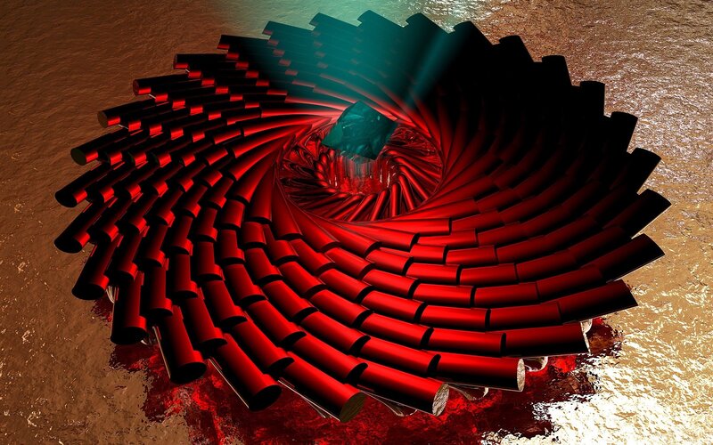 Red Spiral Structure
