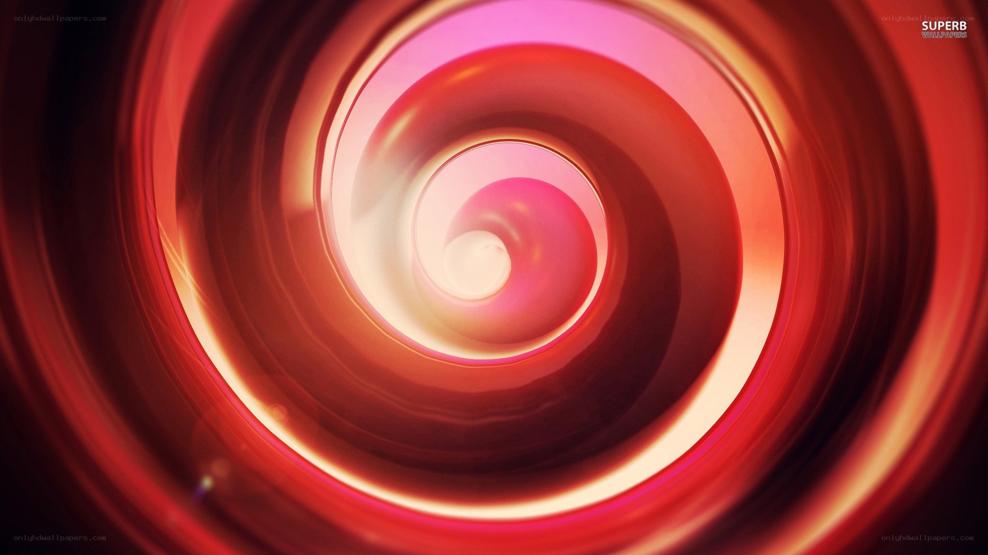 red spiral tunnel