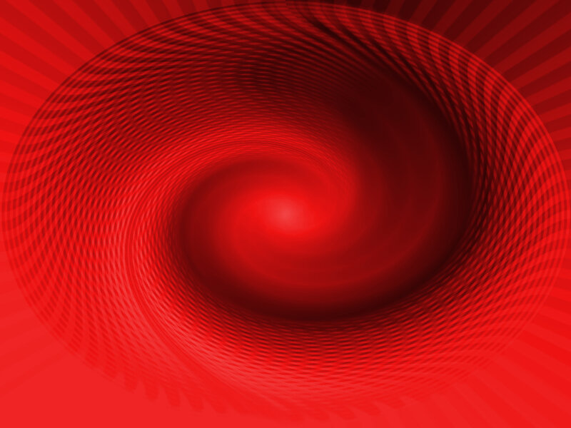 Red spiral tunnel
