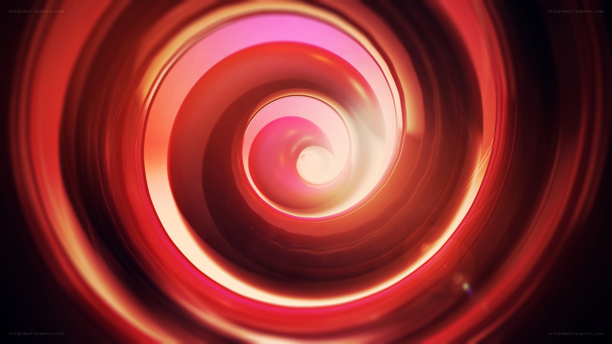Red spiral tunnel