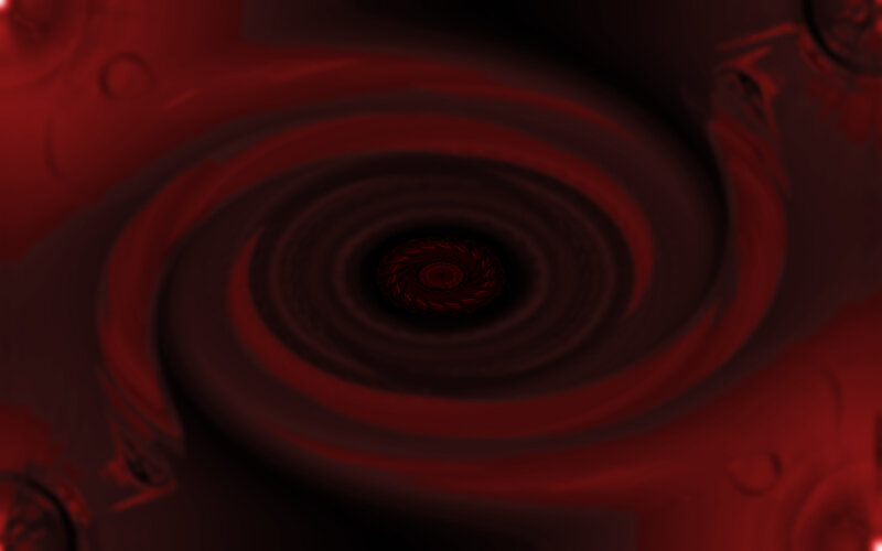 Red Spiral Vortex — Dark