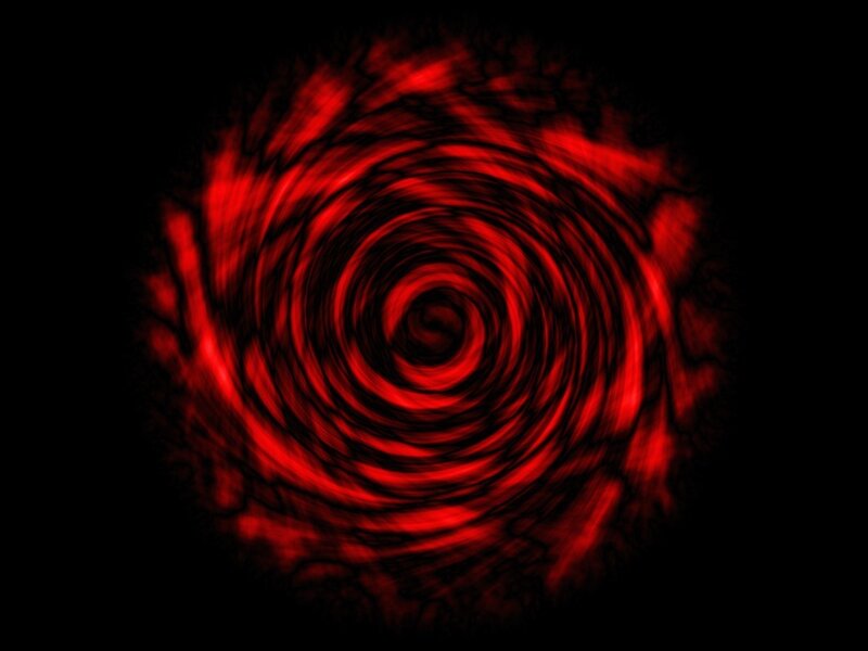 Red Spiral Vortex — Intense
