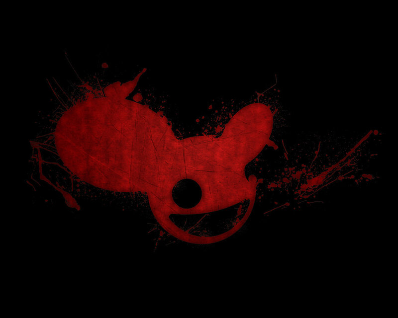 Red splatter logo on black