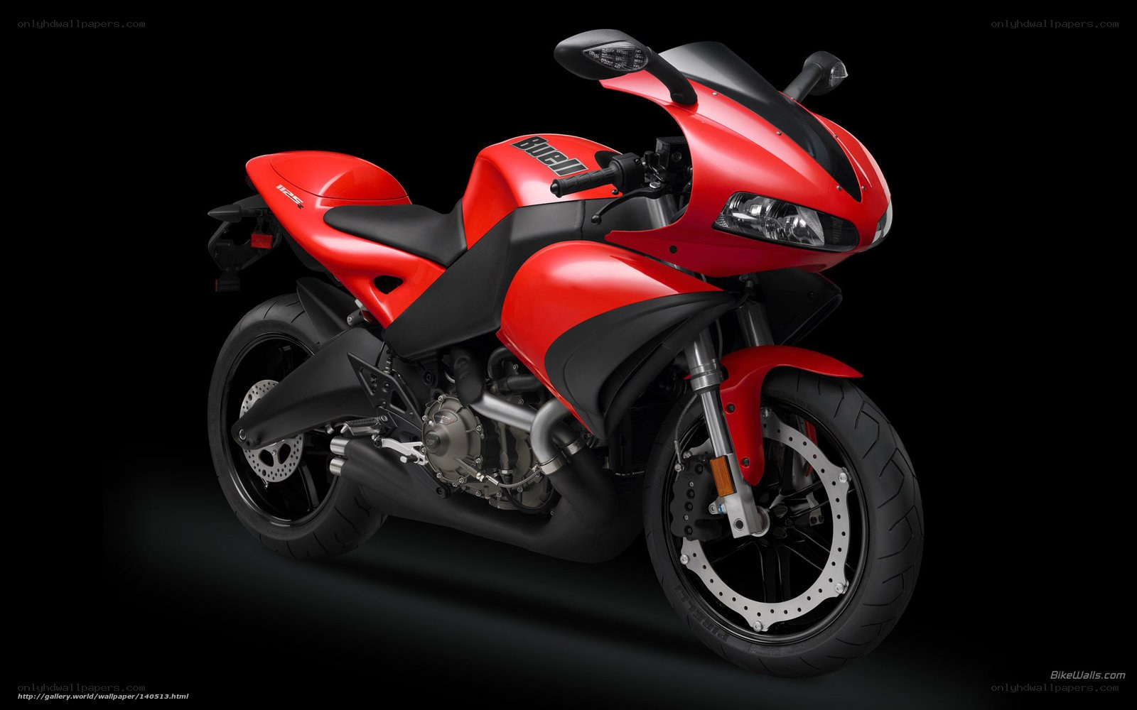 red sport motorcycle