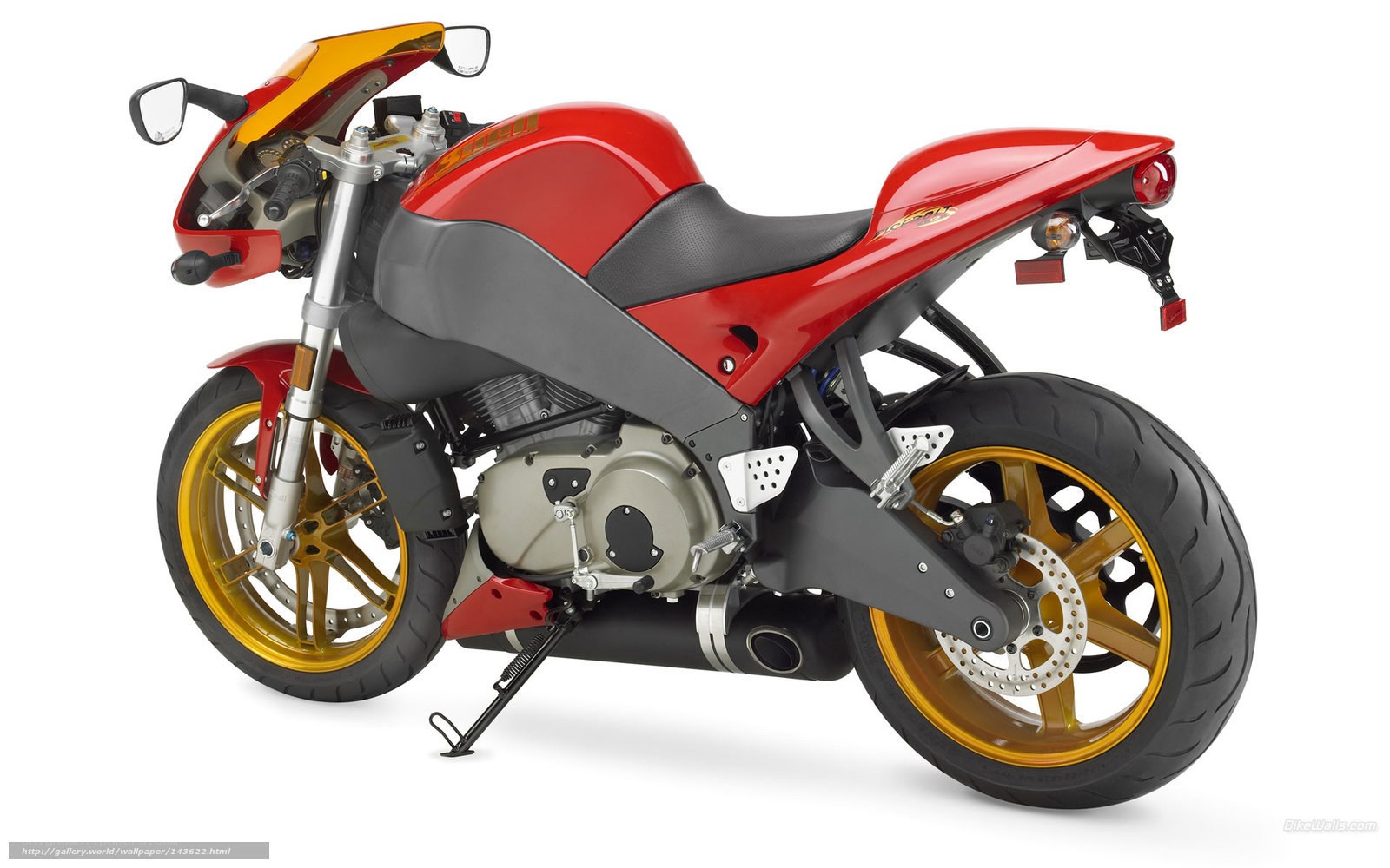 red sport motorcycle