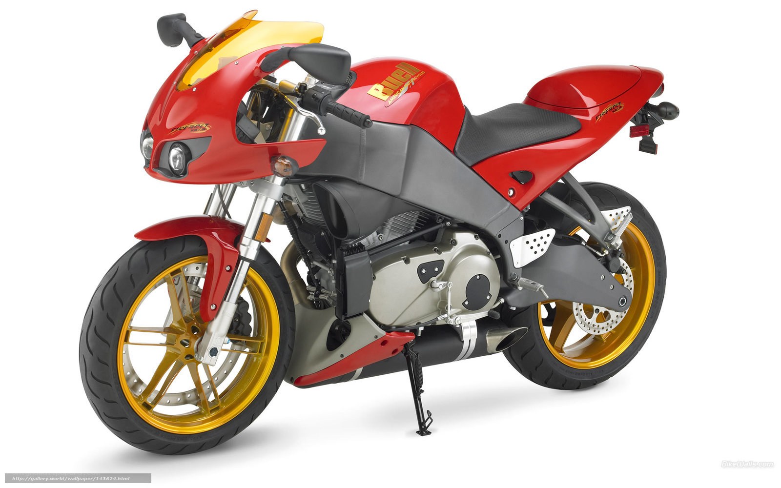 red sport motorcycle