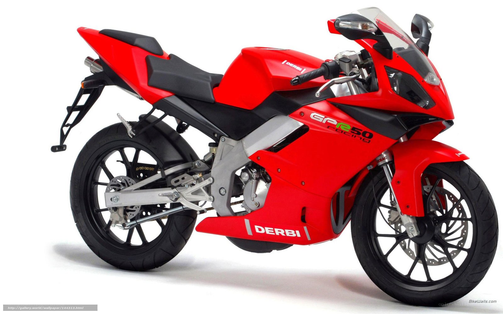 red sport motorcycle