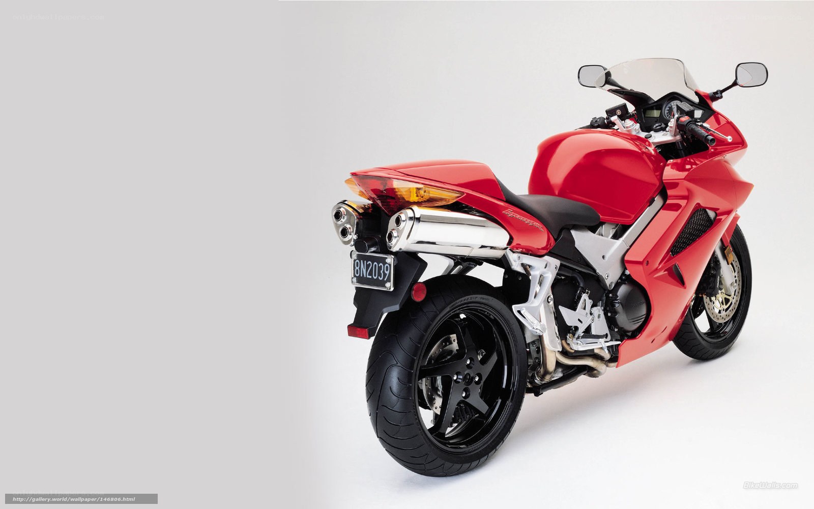 red sport motorcycle