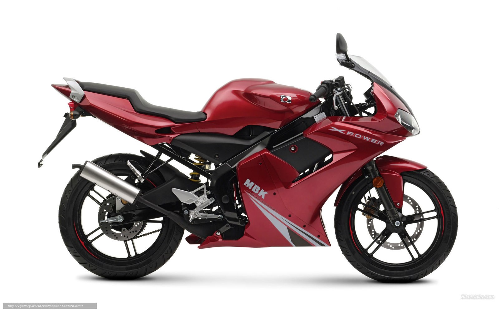 red sport motorcycle
