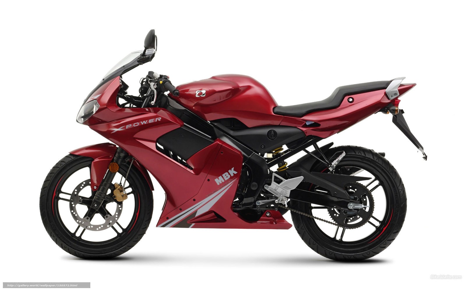 red sport motorcycle