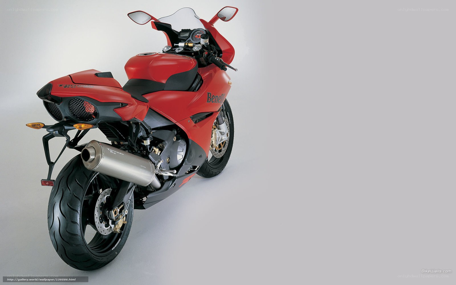 Red sport motorcycle