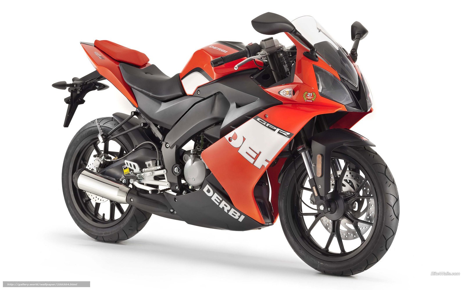 red sport motorcycle