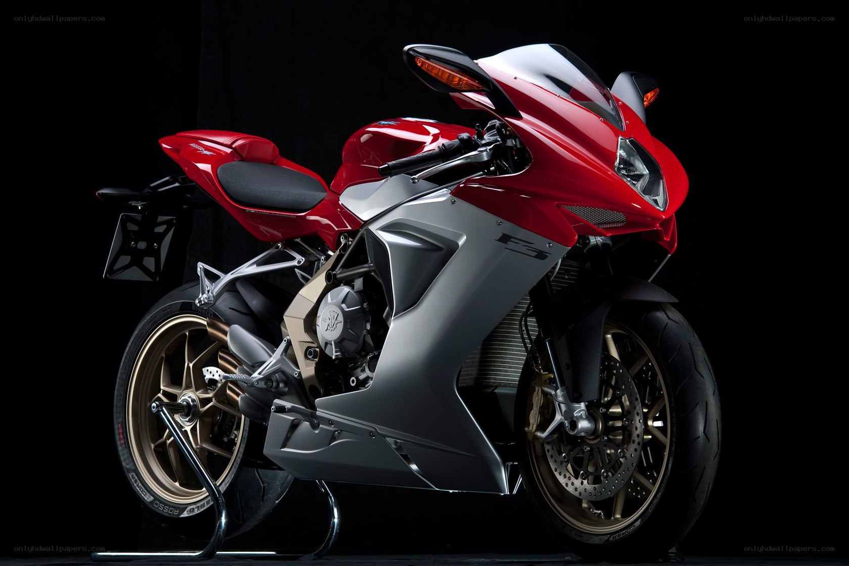 red sport motorcycle