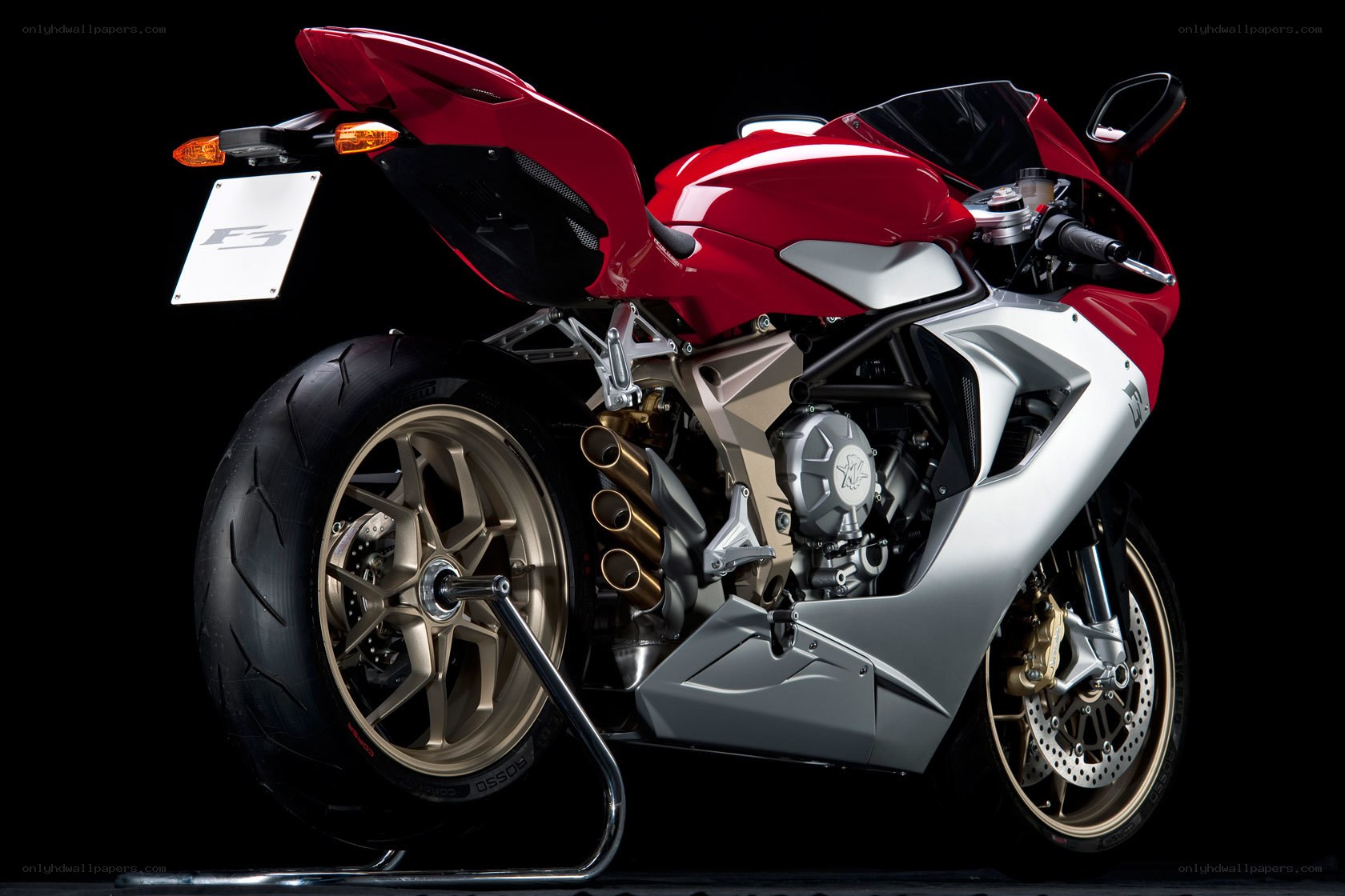 red sport motorcycle
