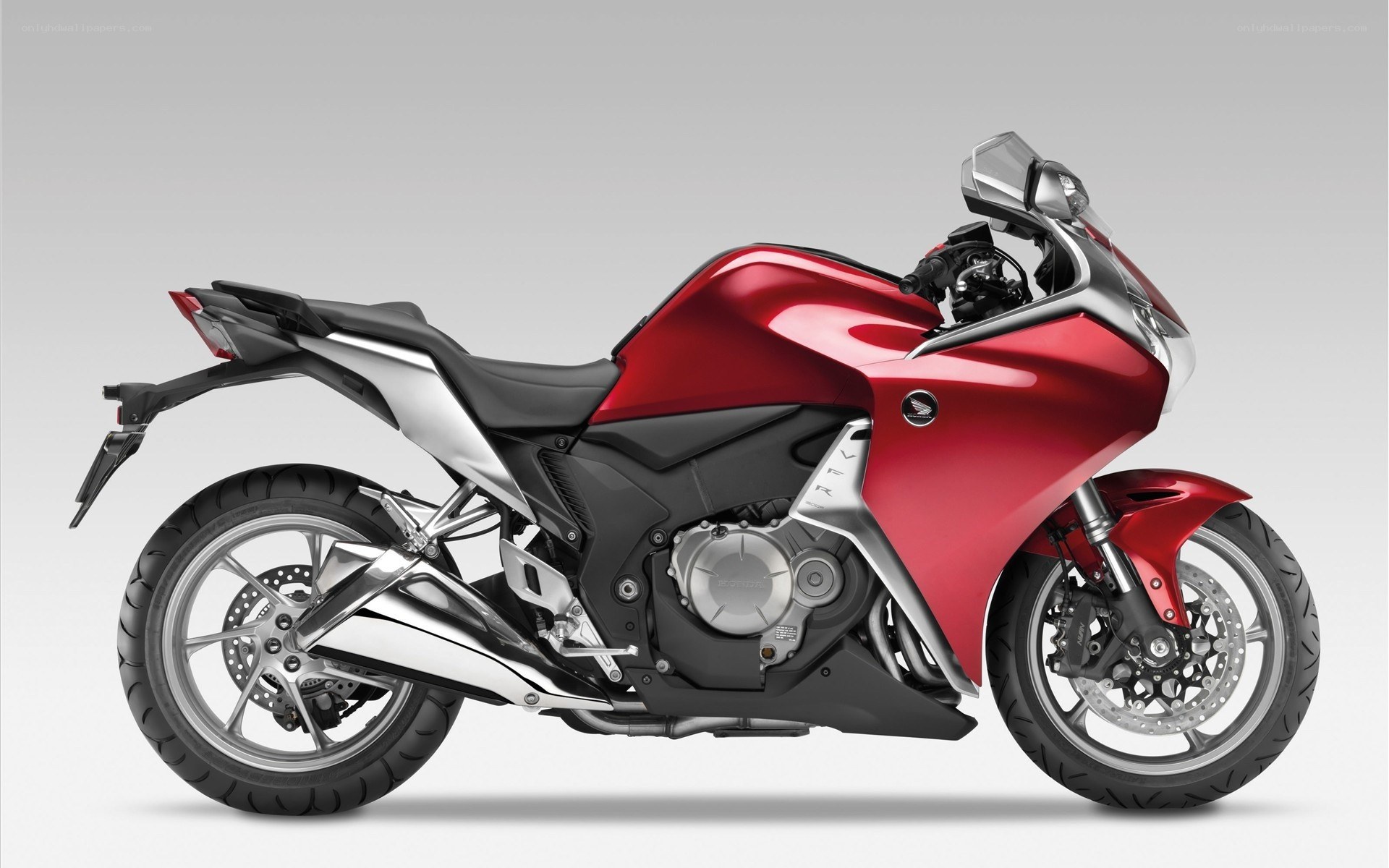 red sport motorcycle