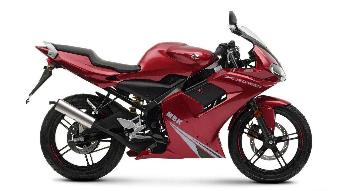red sport motorcycle