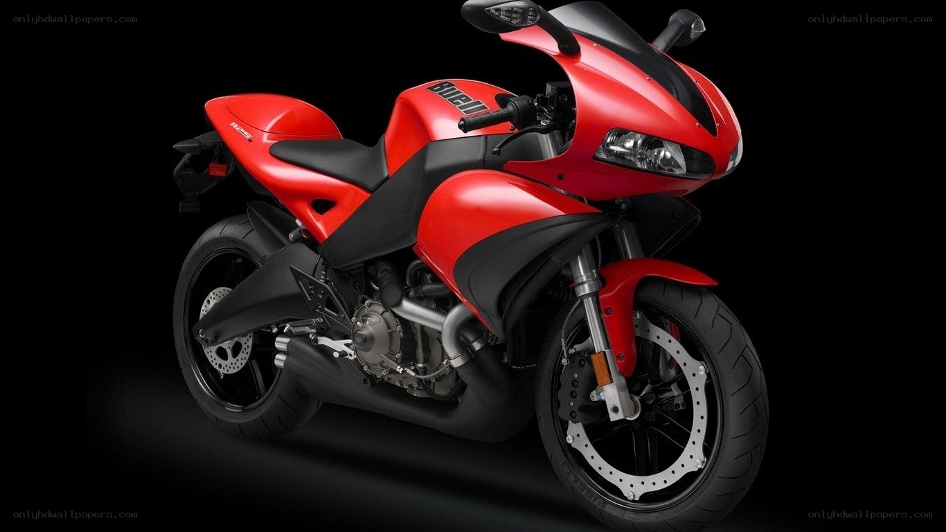 red sport motorcycle