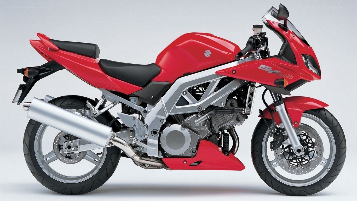 red sport motorcycle