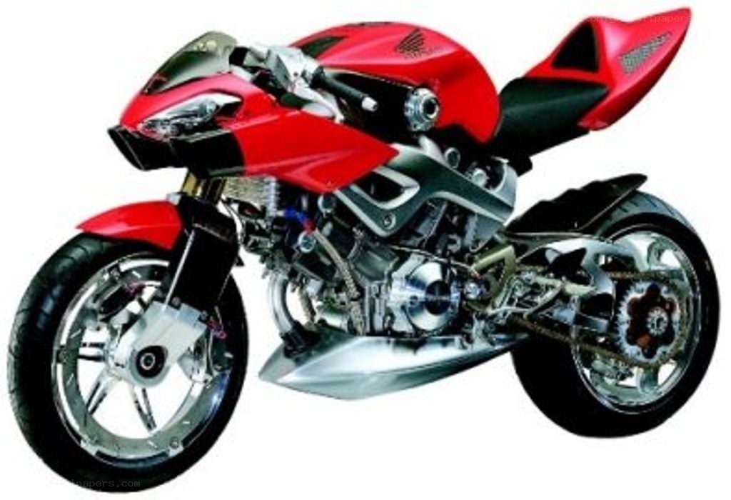 red sport motorcycle
