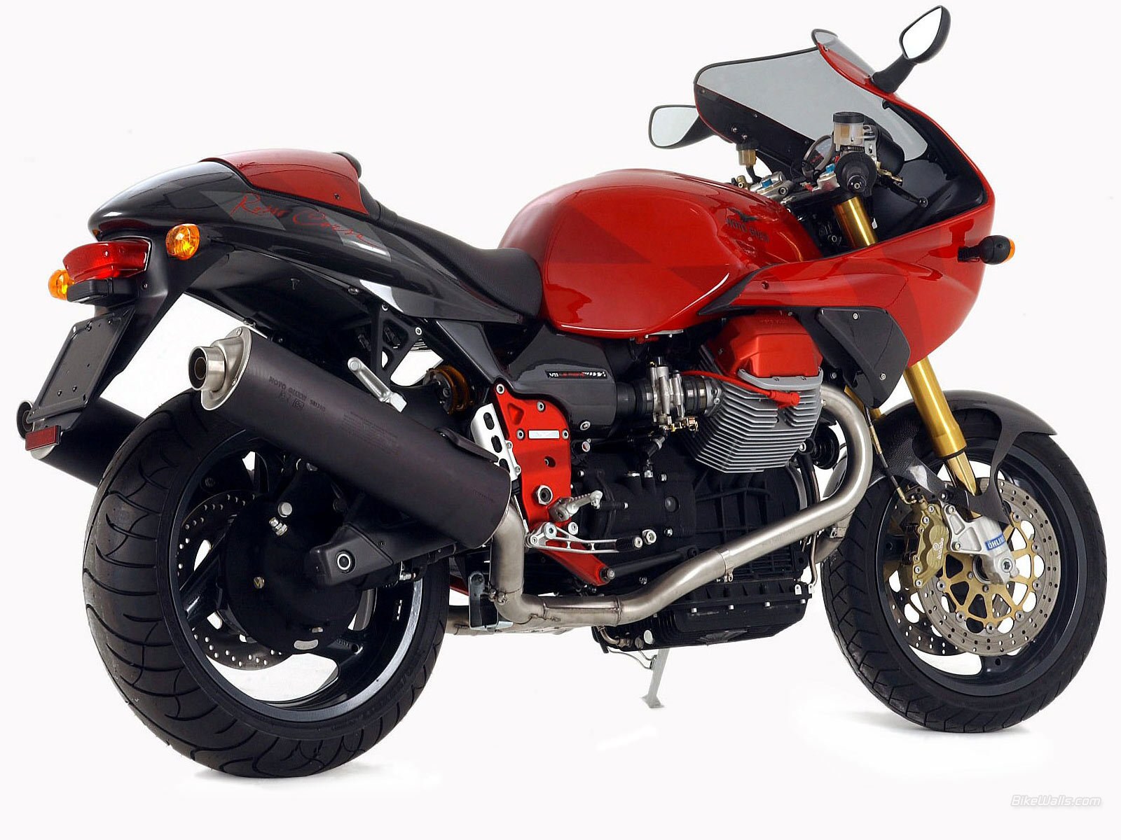 red sport motorcycle