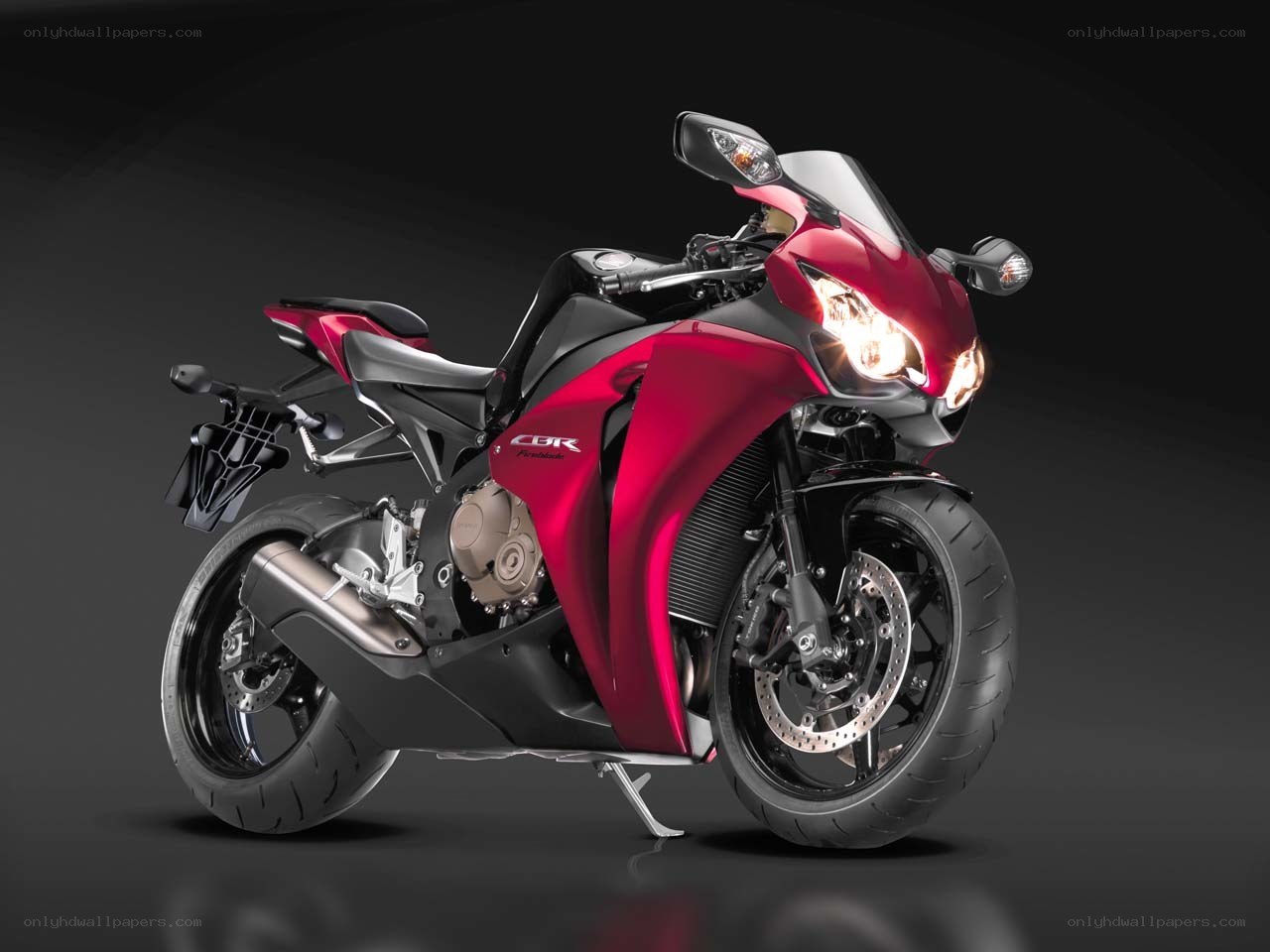 red sport motorcycle