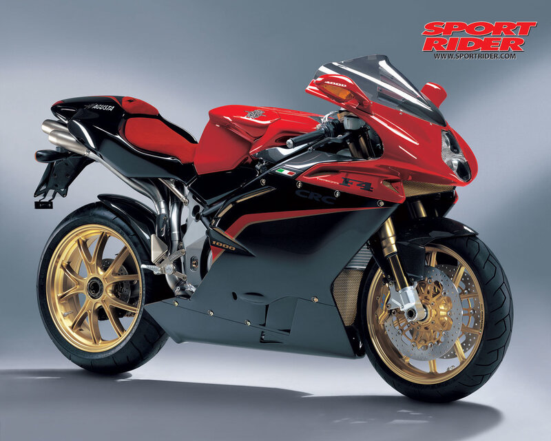 red sport motorcycle