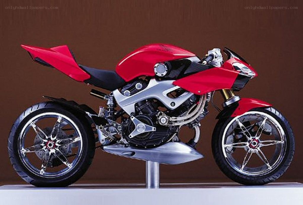 red sport motorcycle concept