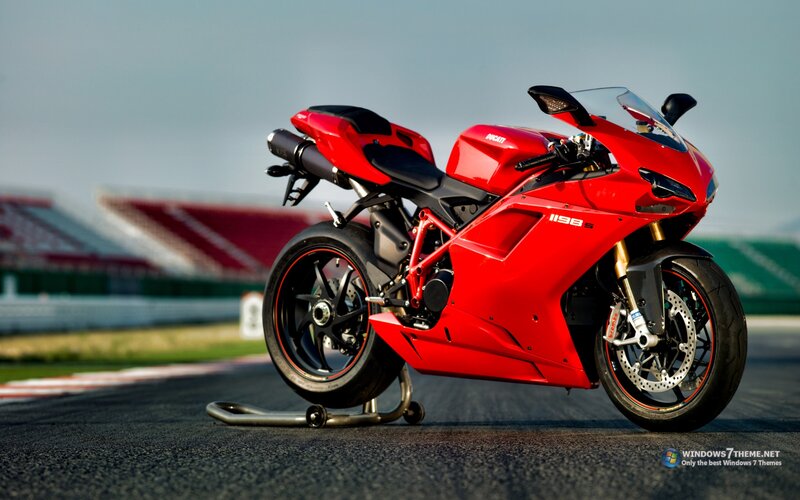Red Sport Motorcycle — Dramatic, Afternoon, Photograph